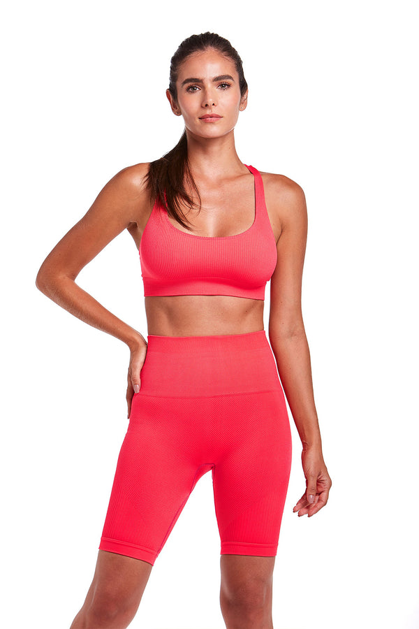 Torino Racerback Sports Bra - Red