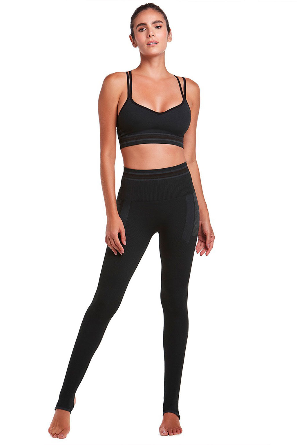 BASIC Top Fusion style Sport Bra with Removable Bulge