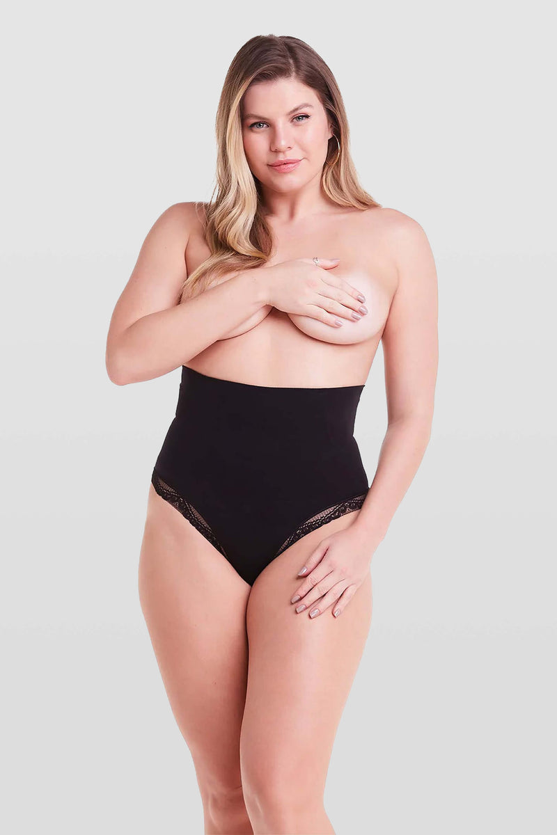 Waist corset, Brazilian shapewear instantly slims the waist and abdomen with lace edges