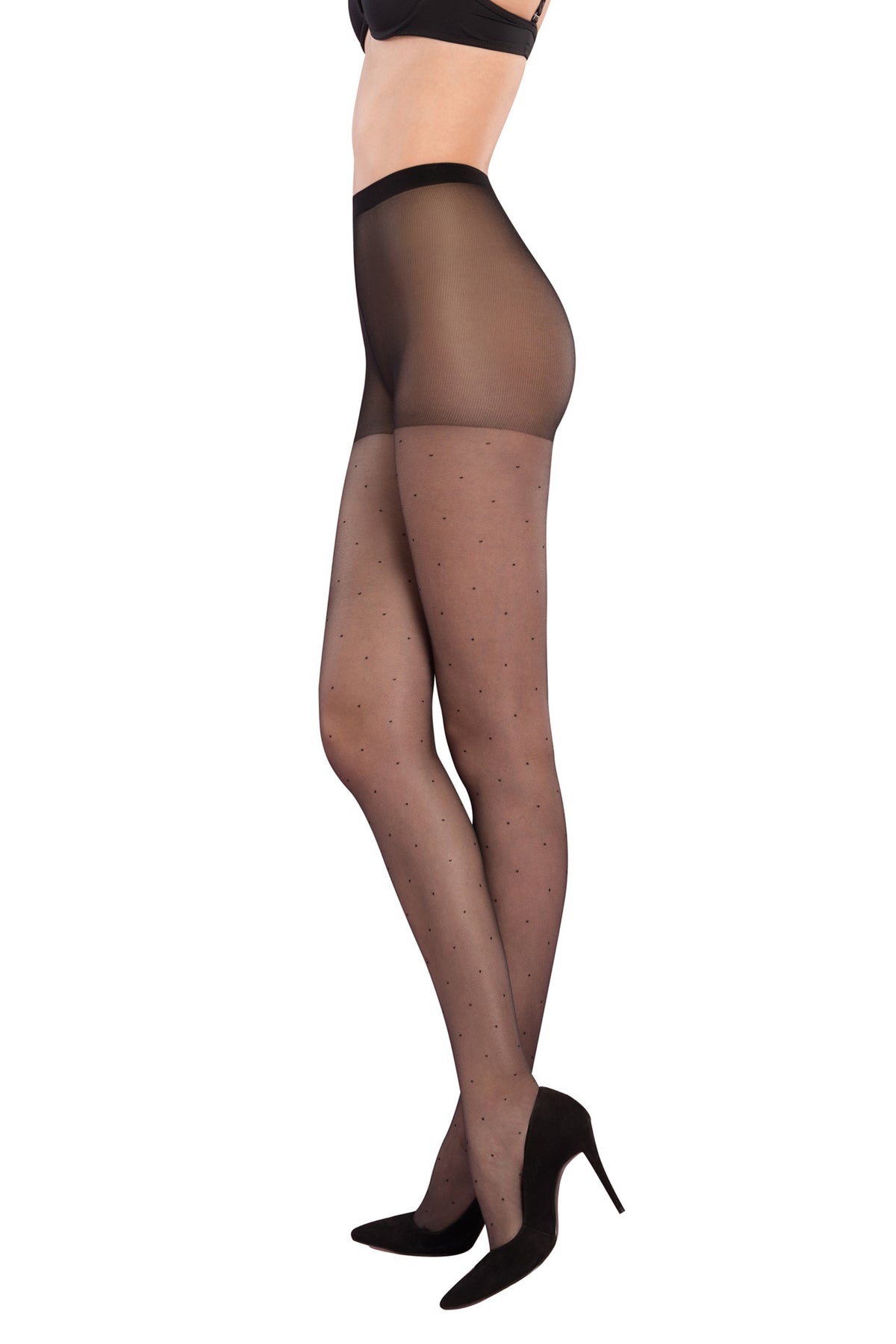 Loba Classic Polka-Dot Transparent Pantyhose Thread 15