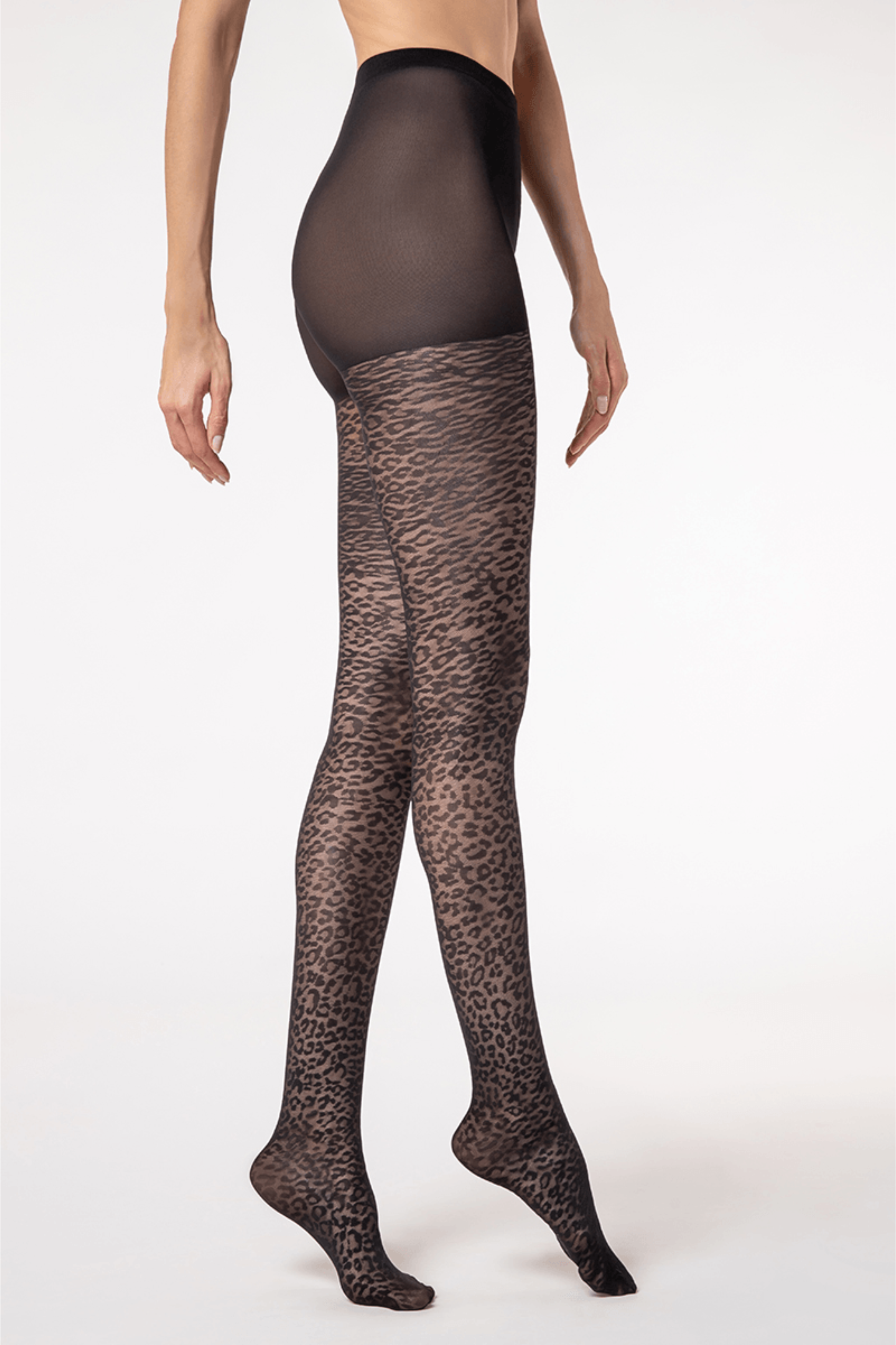 Elegant Animal Print Thread 20 Pantyhose - METRO BRAZIL