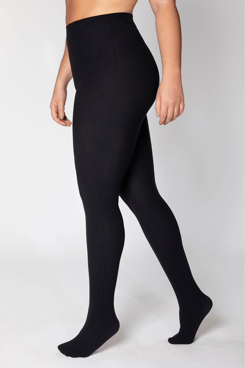 جوارب نسائية طويلة كولون غير شفافة مقاس بلس سماكة 180