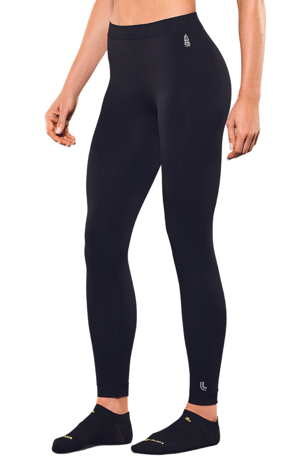 Black thermal leggings  Sports leggings and trousers for women