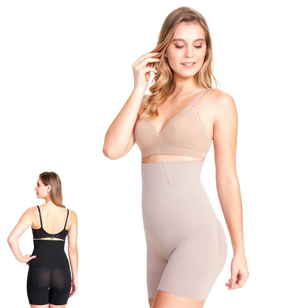 Plie Control Skin Abdominal Shapewear High-Waist Shorts