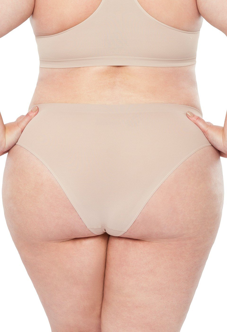 Women's Plus Size Plus Size Basic Comfort Hi Cut Microfiber Black Brief  Panty