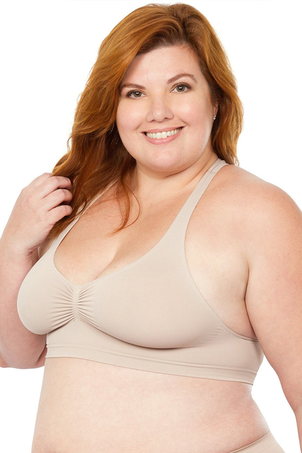 Plus Size Top Control Support Bra