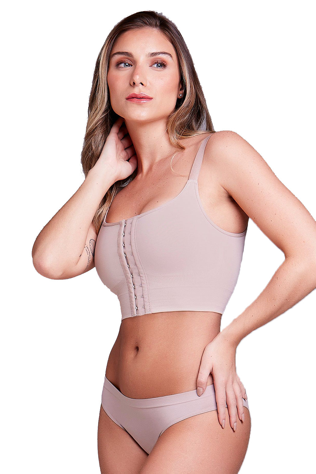 Double Compression Post-surgery top Bra with adjustable straps - METRO  BRAZIL