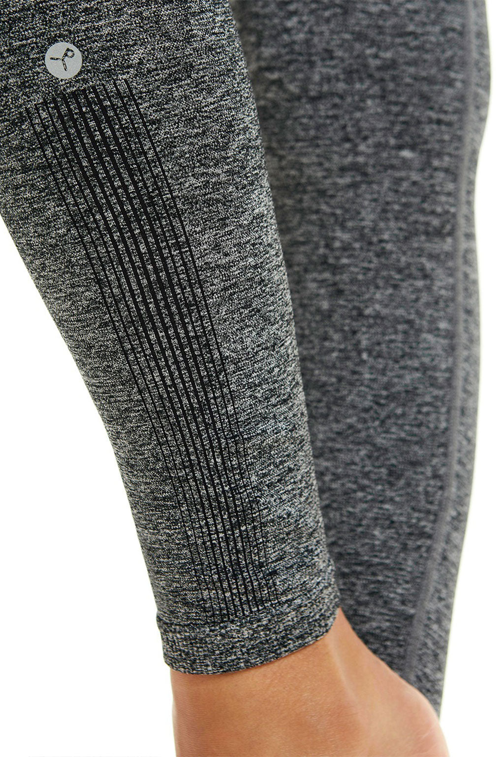 Lululemon Gray Striped Leggings Size 8