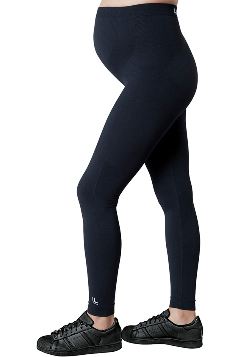 S Black Lupo Calça Legging LSport Mom Pregnant pants